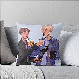 Jungwoo and Haechan Boba Date Throw Pillow
