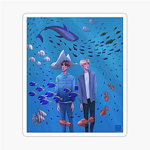 Doyoung Jungwoo at the Aquarium Sticker