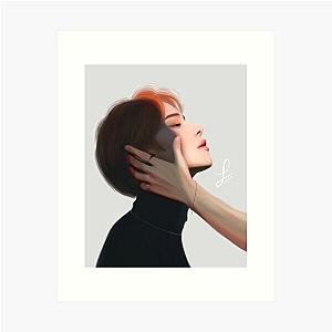 NCT Jungwoo Fan Art ft Lucas Hand Art Print