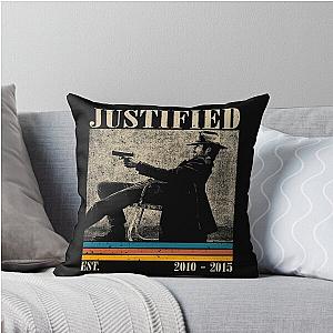 Retro Justified Series Throw Pillow