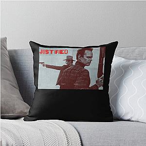 Justified graphic design throw pillow