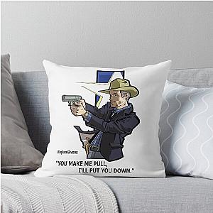 Raylan Givens Justified Throw Pillow