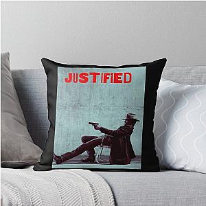 Justified graphic design throw pillow
