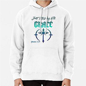 Justified by His Grace Romans 3:24 Pullover Hoodie