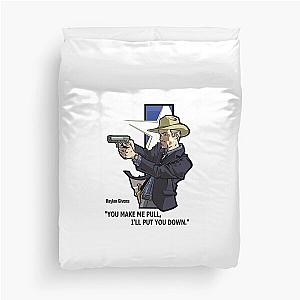Raylan Givens Justified Duvet Cover