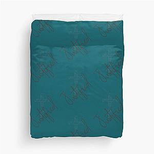 Justified by Christ Duvet Cover