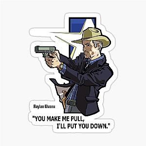 Raylan Givens Justified Sticker