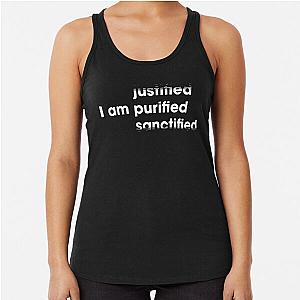 I am Justified Nine Inch Nails T Racerback Tank Top