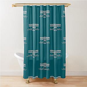 Justified by faith shower curtain