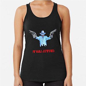 Raylan Givens, It Ain't Justified Red Racerback Tank Top