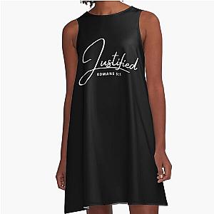 Justified Romans 5:1 A-Line Dress