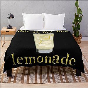 My Last Lemonade Throw Blanket