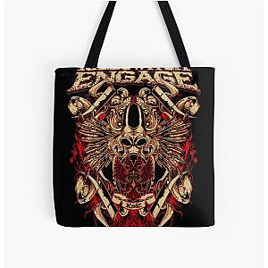 The Power of Killswitch Engage: Emotive and Spellbinding Guitar Riffs Over Print Tote Bag
