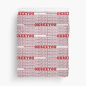 Funny Kim's Convenience Saying Red Duvet Cover