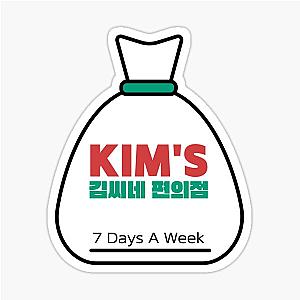 Kim's Convenience With Korean Alphabet Sticker