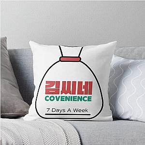 Kim's Convenience Logo With Korean Alphabet Throw Pillow

Cleaned title: Kim's Convenience Throw Pillow