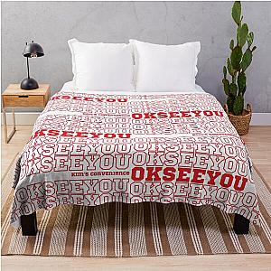 Funny Kim's Convenience Saying Red Collage Inspo Throw Blanket