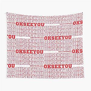 Funny Kim's Convenience Saying Red Collage Inspo Tapestry