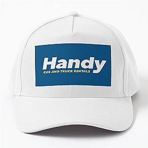 Handy Car Rental Logo Kim's Convenience Baseball Cap Blue Background
