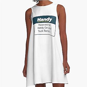 Kim's Convenience Handy Parking Sign A-Line Dress