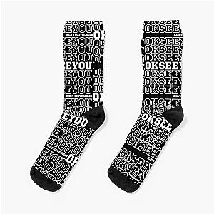 OK I See You - Funny Kim's Convenience Saying White College Inspo Socks