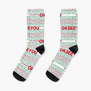 Funny Kim's Convenience Saying RG Collage Inspo Socks