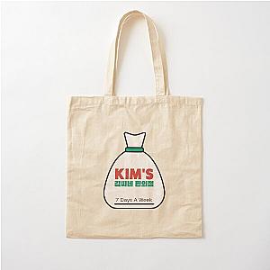 Kim's Convenience Logo With Korean Alphabet Cotton Tote Bag