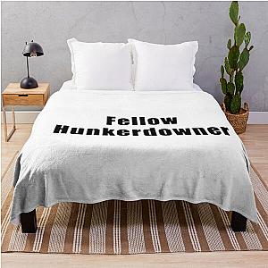Fellow hunkerdowner Leslie Jordan Throw Blanket