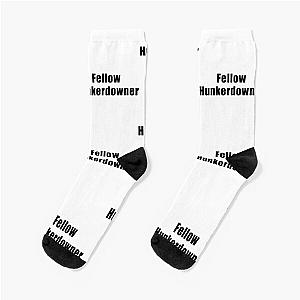 Fellow hunkerdowner, Leslie Jordan Socks
