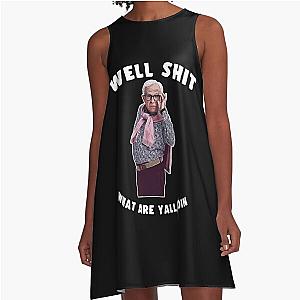 Leslie Jordan What Are Yall Doin In An A-Line Dress