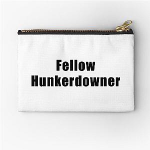 Fellow hunkerdowner leslie jordan Zipper Pouch