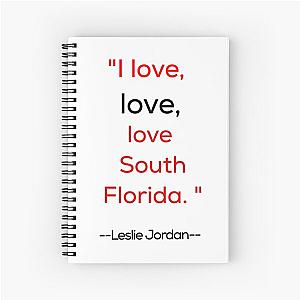 Leslie Jordan Spiral Notebook