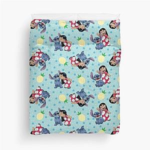 Lilo Stitch Pineapple Pattern Duvet Cover