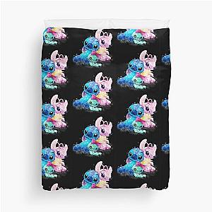Lilo Stitch Angels Watercolor Duvet Cover