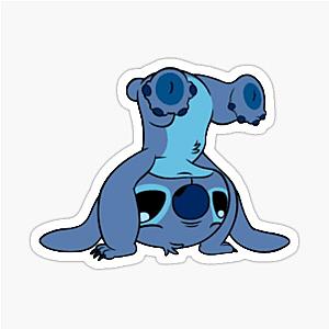Stitch Upside Down Sticker