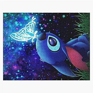 Stitch Butterfly Starry Sky Jigsaw Puzzle