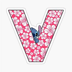 Lilo and Stitch Letter V Sticker
