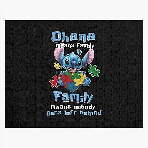 Ohana Stitch Family Gift For Fans For Women Halloween Thanksgiving Christmas Jigsaw Puzzle