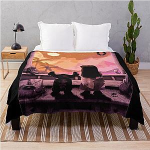 Lilo and Stitch Sunset Throw Blanket