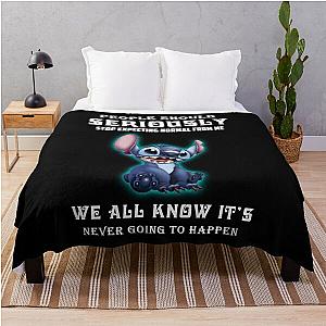 Birthday Gifts Not Expecting Normal From Me Stitch Gift Movie Fans Throw Blanket