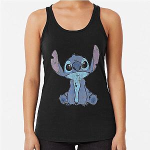 Lilo Stitch Distressed Portrait Racerback Tank Top