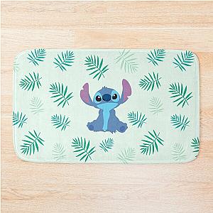 Cute Alien Palm Tree Leaf Pattern Bath Mat