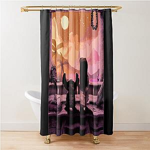 Lilo and Stitch Sunset Artwork Shower Curtain