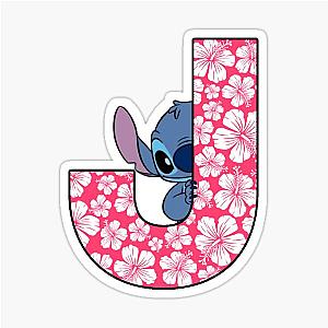 Lilo Stitch Letter J Sticker
