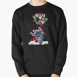 Cute Stitch Holiday Baseball Christmas Pullover Sweatshirt