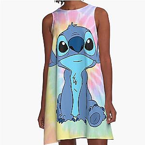 Colorful Stitch A-Line Dress
