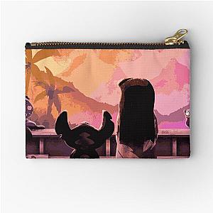 Lilo and Stitch Sunset Artwork Zipper Pouch
