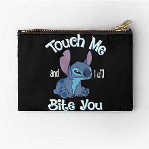 Stitch and Lilo Stitch Touch Me and I Will Bite You Zipper Pouch