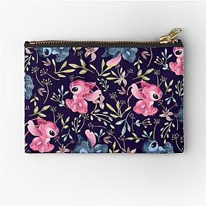 Stitch pattern zipper pouch
