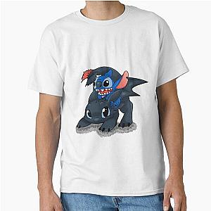 Stitch Toothless Crossover Classic T-Shirt